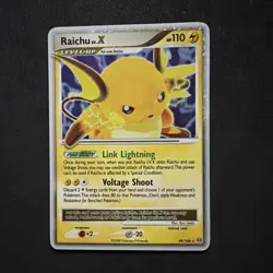 Raichu LV.X 99/100 Stormfront 2008 Holo Rare Pokemon Card TCG - Image 1