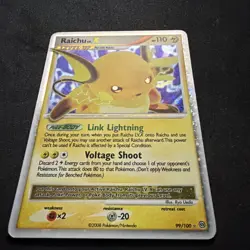 Raichu LV.X 99/100 Stormfront 2008 Holo Rare Pokemon Card TCG - Image 2