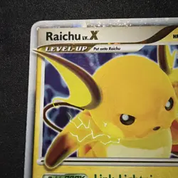 Raichu LV.X 99/100 Stormfront 2008 Holo Rare Pokemon Card TCG - Image 4