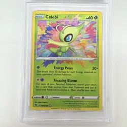 2020 Pokemon SWSH Vivid Voltage Celebi Amazing Rare #009/185 PSA 9 Trading Card - Image 2
