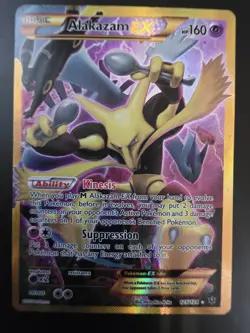Alakazam EX 125/124 Fates Collide Secret Rare Holo Full Art Pokemon Card MP+/LP- - Image 1