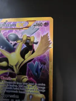 Alakazam EX 125/124 Fates Collide Secret Rare Holo Full Art Pokemon Card MP+/LP- - Image 3