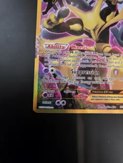 Alakazam EX 125/124 Fates Collide Secret Rare Holo Full Art Pokemon Card MP+/LP- - Image 5