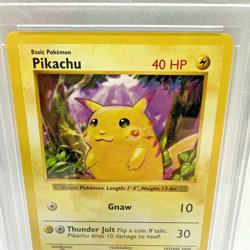 1999 Pokemon Card Shadowless Base Set PIKACHU Red Cheeks #58 PSA 8 Graded - Image 4