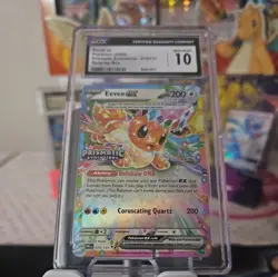Pokemon Eevee ex Prismatic Evolutions Stamp 075/131 CGC 10 Holo Surprise Box Gem - Image 1