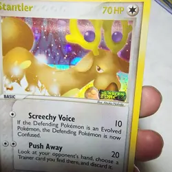 Pokemon Stantler EX Unseen Forces Stamped Reverse Ultra Rare Holo Card 2005 - Image 5
