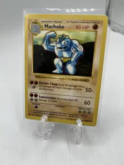 NEAR MINT! Shadowless Machoke (34/102) Base Set Pokemon Card, WOTC 1999 - Image 1