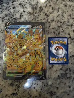Jumbo Card Pikachu V-Union SWSH140 SWSH: Sword & Shield Promo Cards Holo NM - Image 1