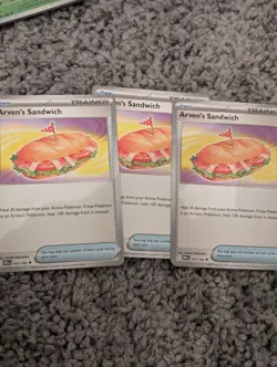 Arvens Sandwich 161/182 Playset x3 Pokemon Destined Rivals Trading Card TCG - Image 1