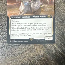 Wizards of the Coast MTG Gandalf, White Rider Rare LOTR #0389 EN 2023 - Image 3