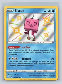 Eiscue SV035/SV122 Shiny Rare Shining Fates Shiny Vault Pokemon NM - Image 1