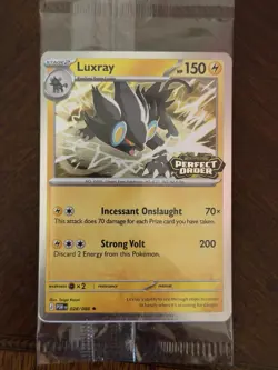 Pokemon Luxray 028/088 Best Buy Perfect Order Stamped Holo Sealed Promo - Image 1
