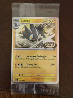 Pokemon Luxray 028/088 Best Buy Perfect Order Stamped Holo Sealed Promo - Image 2