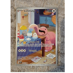Lickitung 180/162 SV05 Temporal Forces Illustration Rare Holo Eng - Image 1