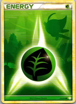 Grass Energy 115/123 HeartGold & SoulSilver Common Pokemon - Image 1