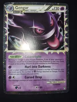 Pokemon Card Gengar Prime 94/102 HGSS Triumphant Holo 2010 - Image 1