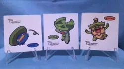Pokemon - Lotad, Lombre, and Ludicolo - Deco Pan Stickers Evolution Set 2005 - Image 1