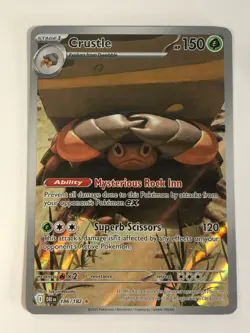 Pokemon TCG Destined Rivals IR Crustle 186/182 Near Mint - Image 1
