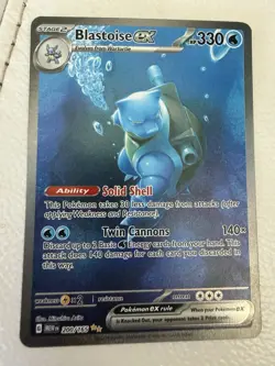 Blastoise ex 200/165 Special Illustration Rare Pokemon 151 SIR Near Mint NM - Image 1