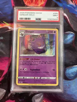 Gengar PSA 9 Holo Swsh01: Sword & Shield 085/202 Holo Rare Pokemon TCG 2020 - Image 1