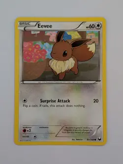Pokemon Eevee Dark Explorers #83/108 LP TCG - Image 1