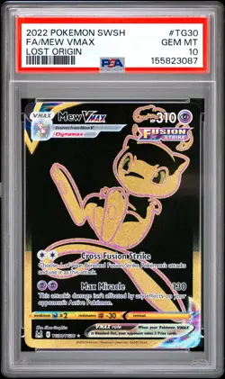 2022 Pokemon Sword & Shield Lost Origin Mew VMAX Fa Lost Origin PSA 10 #TG30 - Image 1