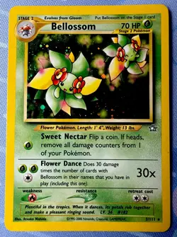 Bellossom HOLO 3/111 Neo Genesis - Vintage Pokemon 2000 - Image 1