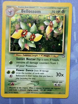 Bellossom HOLO 3/111 Neo Genesis - Vintage Pokemon 2000 - Image 2