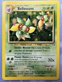 Bellossom HOLO 3/111 Neo Genesis - Vintage Pokemon 2000 - Image 3
