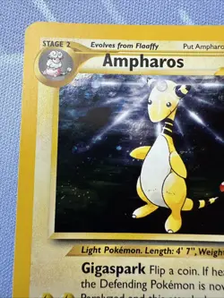 Ampharos HOLO 1/111 - Neo Genesis - VINTAGE 1999 Pokemon TCG - Image 4