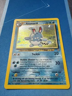 Azumarill HOLO 2/111 Neo Genesis VINTAGE 2000 Pokemon TCG - Image 3