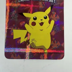 Pokemon Pocket Monsters PIKACHU 025 Vending Prism CHARIZARD Holo Bandai Carddass - Image 3