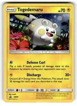 Togedemaru - SM09 Promo Sun & Moon Promo Holo Pokemon Lightly Played - Image 1