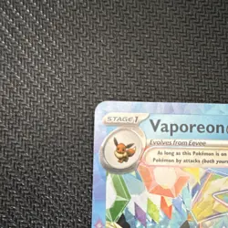 Pokemon Vaporeon ex 023/131 Prismatic Evolutions Double Rare Holo 280HP English - Image 2