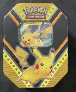 Pokemon SHSW V Powers Pikachu Tin Factory New Sealed - Image 1