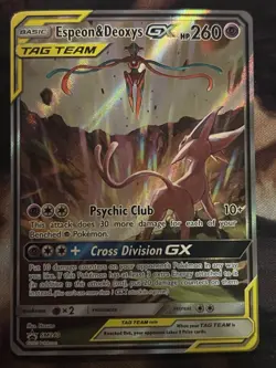 Pokemon TCG Espeon&Deoxys GX TAG TEAM Promo SM240 - NM ✨ - Image 1