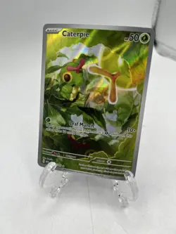 Holo Caterpie - 172/165 Illustration Rare Scarlet & Violet 151 Pokemon TCG - Image 1