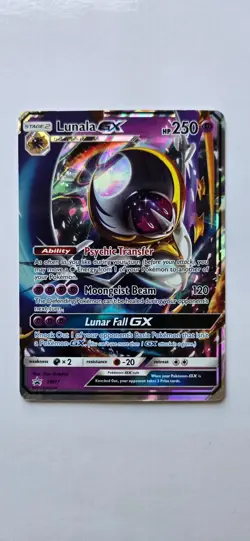 Lunala GX - SM17 Holo Promo Sun & Moon Promo Pokemon Holo Near Mint - Image 1