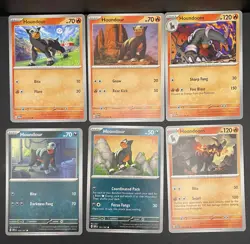 12x Pokemon Cards Houndour Houndoom Set Lot - Holo Ultra Rare EX Vintage TCG - Image 2
