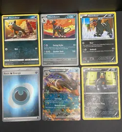 12x Pokemon Cards Houndour Houndoom Set Lot - Holo Ultra Rare EX Vintage TCG - Image 4