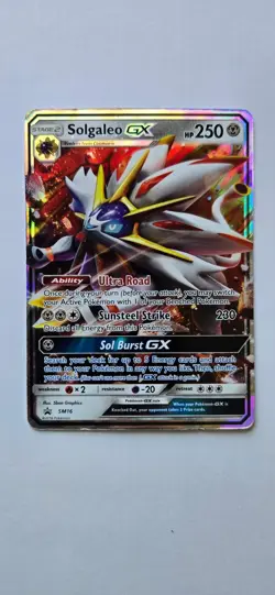 Solgaleo GX - SM16 Holo Promo Sun & Moon Promo Pokemon Holo Near Mint - Image 1