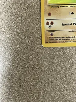 Hitmonchan 7/102 Holo Holo Rare Base Set Unlimited -MODERATELY PLAYED- - Image 3
