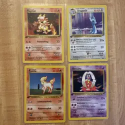 Pokemon 1st Edition Dragonair Magmar Ponyta Jynx German - Image 1