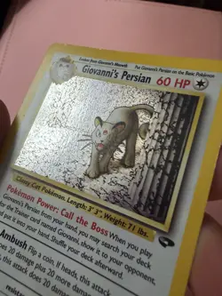 Giovanni's Persian 8/132 Gym Challenge Holo Rare 60 HP ENG - Image 2
