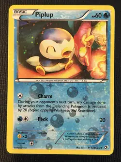 Piplup RC6/RC25 Holo Uncommon Legendary Treasures: Radiant Collection Pokemon LP - Image 1