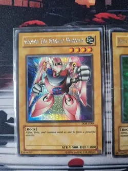Yugioh Kartenset / Kartensammlung Selten 3x Magnet Warrior DOR E - Image 2