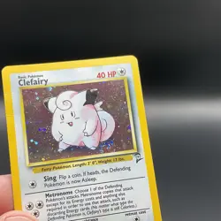 Pokemon 1999 Base Set 2 Clefairy Holo 6/130 SWIRL - Image 3