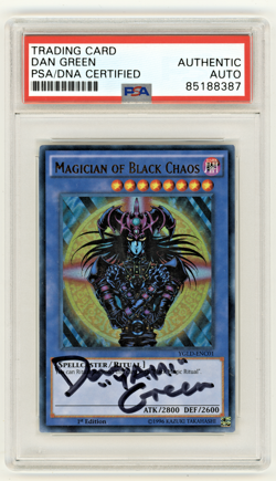 PSA Signed Dan Green Magician of Black Chaos YGLD-ENCO1 1st Edition - Image 1