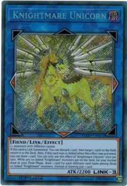 Yugioh! MP Knightmare Unicorn - FLOD-EN047 - Secret Rare - 1st Edition Moderatel - Image 1