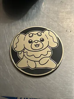 Pokemon Trading Card Games Fidough Gold Plastic Coin - Image 1